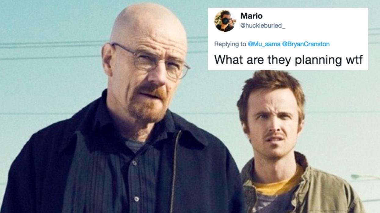 Bryan Cranston And Aaron Paul Both Just Tweeted The Same Odd Picture—And 'Breaking Bad' Fans Are Losing It