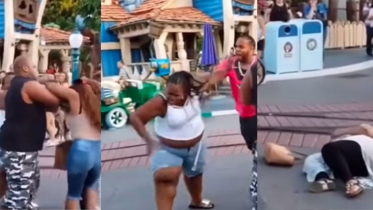 Police Investigate After Intense Video Of Brawl Breaking Out Between Family Members At Disneyland Goes Viral