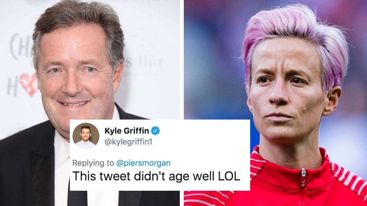 Piers Morgan Forced To Eat His Own Words After Telling Megan Rapinoe To 'Try Winning' Before Attempting 'Political Activism'