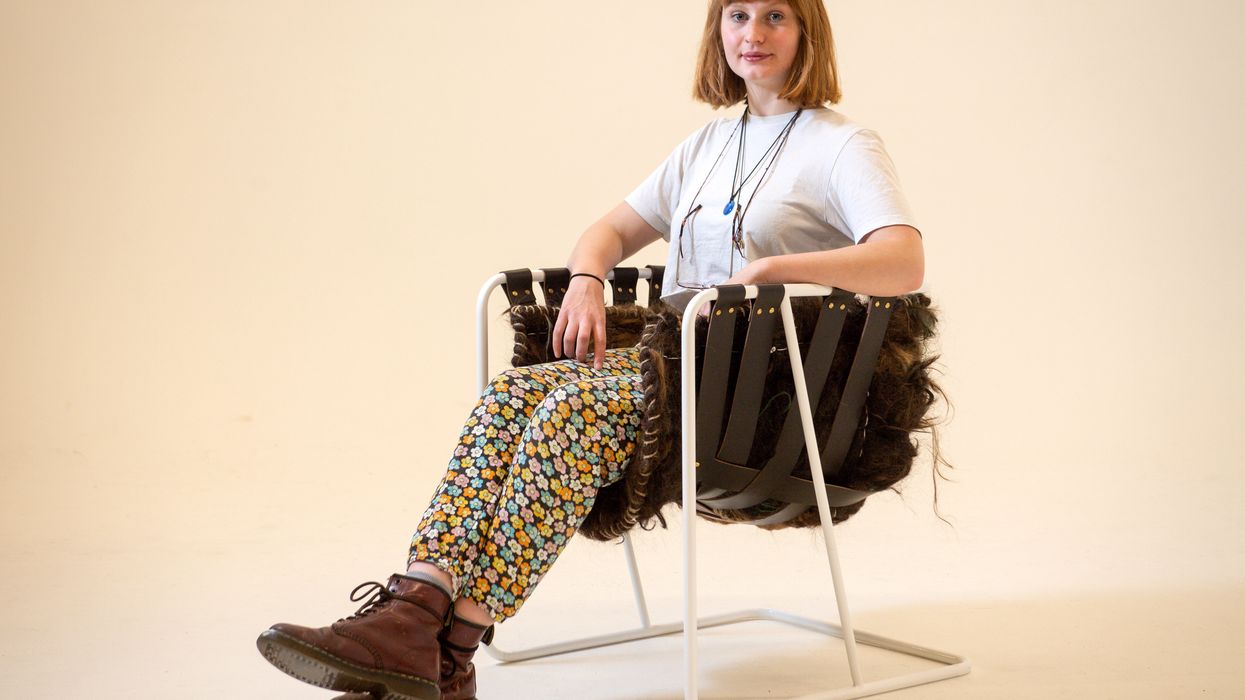 A Design Student Found A Hair-Raising Way To Use Barber's Clippings