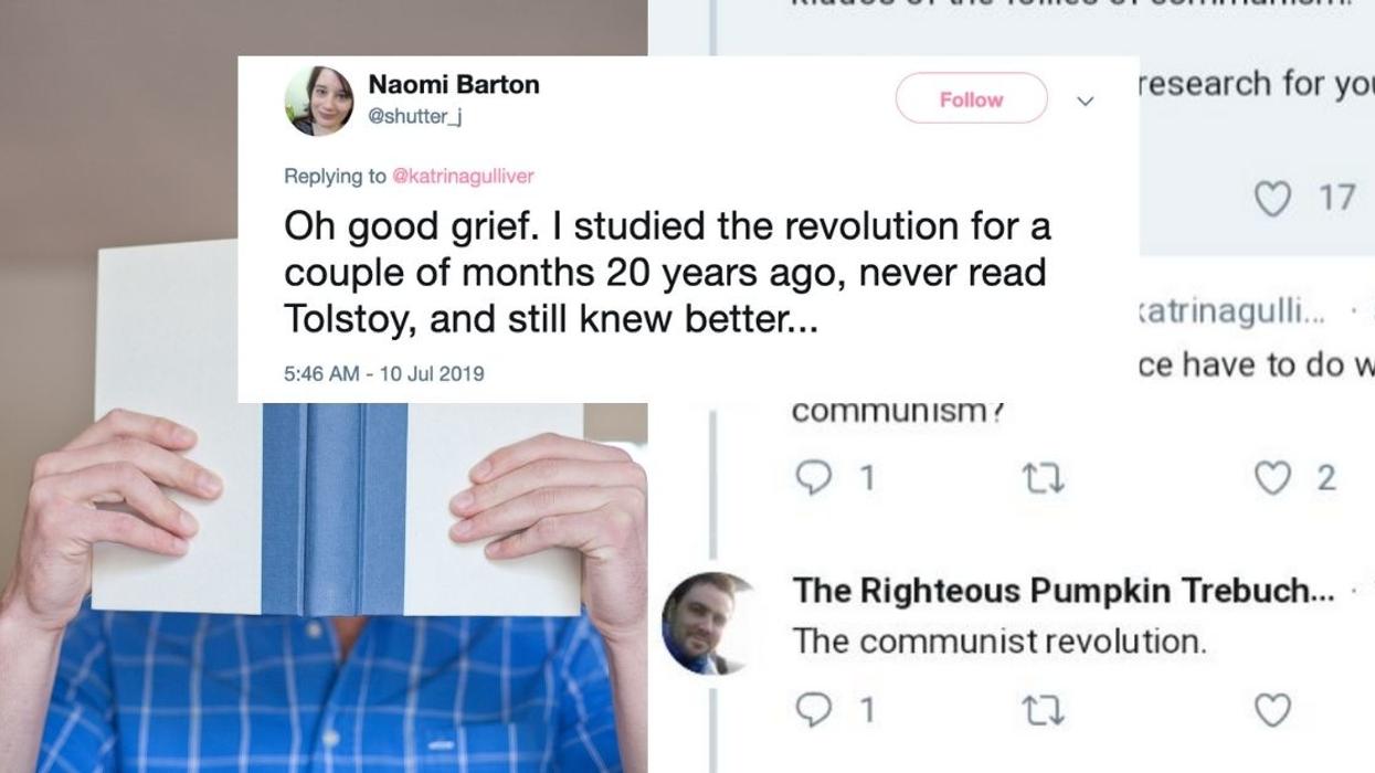 Guy Mansplains 'War And Peace' To Woman Then Awkwardly Tries To Save Face After She Schools Him