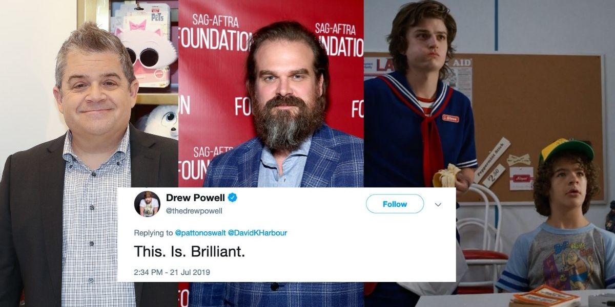 Dustin Spiring Image Patton Oswalt And David Harbour As Kids Look Like The Spitting Image of ...