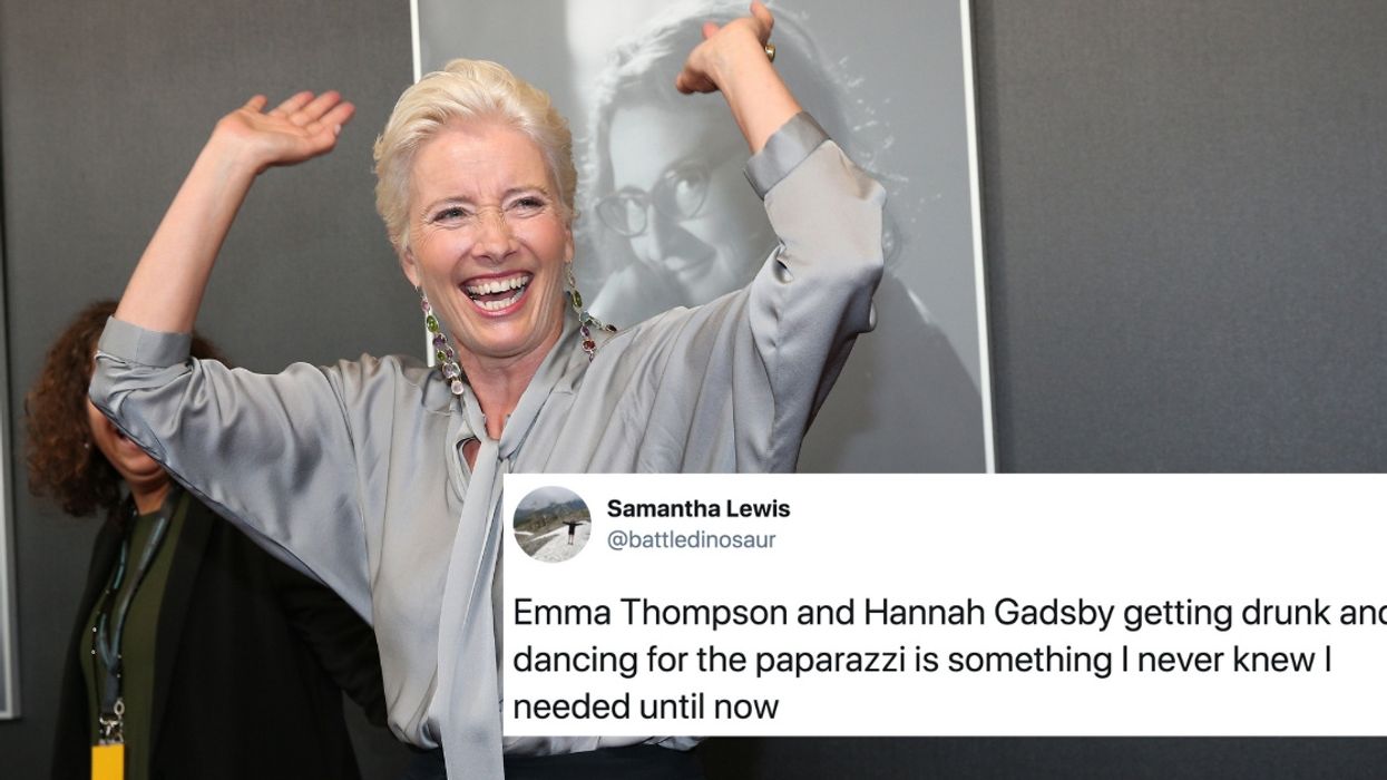 Drunk Emma Thompson Doing The Robot After Day Drinking With Comedian Hannah Gadsby Is A Total Mood