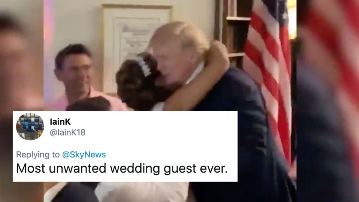 Trump Just Crashed A MAGA Wedding In New Jersey And Tried To Kiss The Bride—And It's All Kinds Of Nope