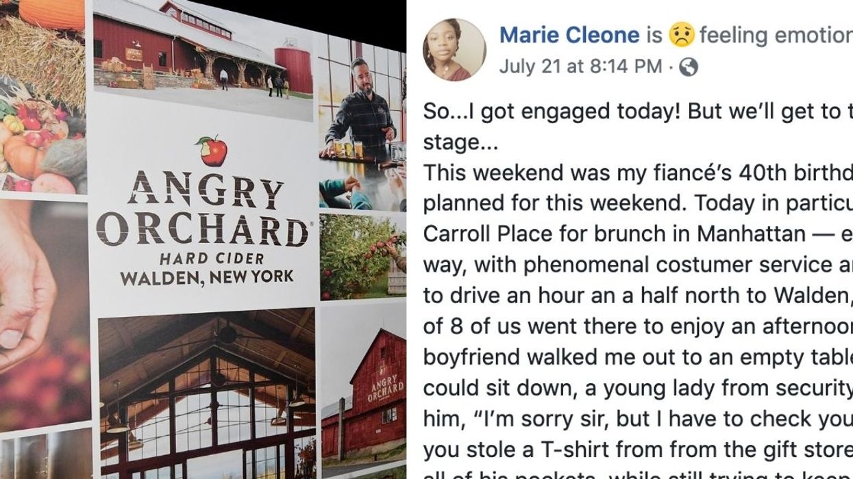 Security At Angry Orchard Decided To Racially Profile A Black Man While He Was Proposing To His Girlfriend
