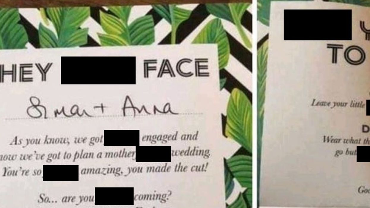 Couple Sends Out Wedding Invitations Full Of F-Bombs, And People Aren't Too Impressed