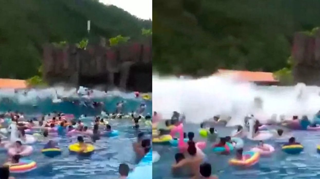 44 People Injured After Equipment Malfunction Causes Huge 'Tsunami' Waves At Waterpark