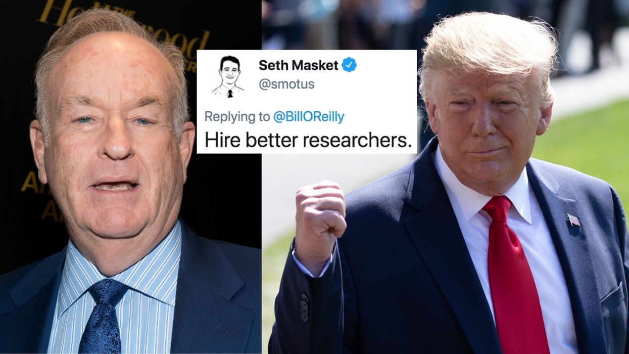 Twitter Is Mocking Bill O'Reilly After His 'Research' Concluded That Trump Isn't Racist