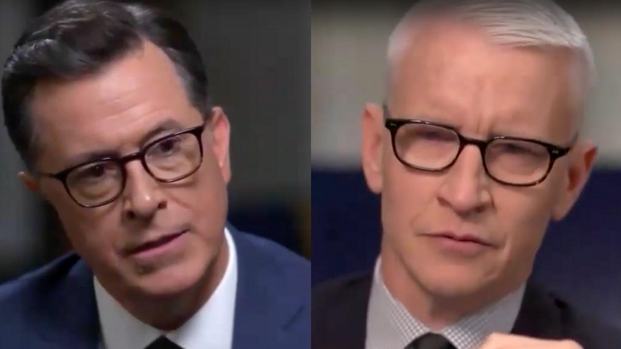 Stephen Colbert Brings Anderson Cooper To Tears With His Personal Insights About Grief
