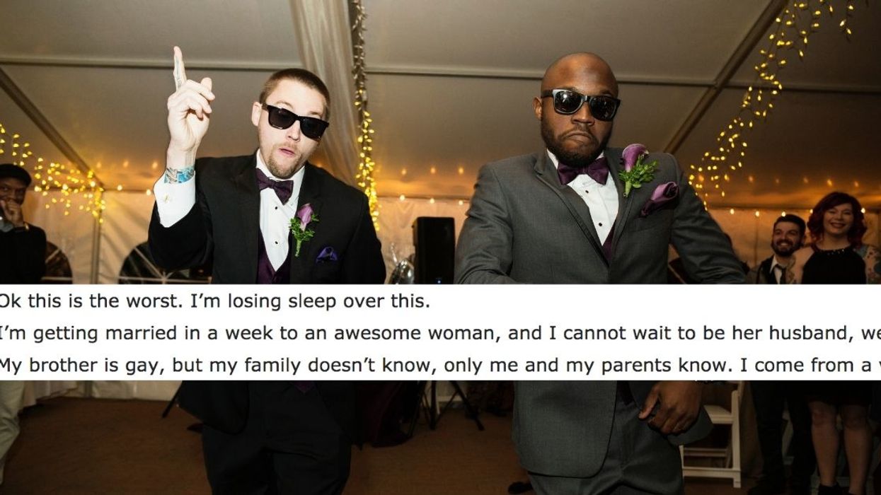 Guy Sparks Debate After Asking His Gay Brother Not To Come Out At His Wedding
