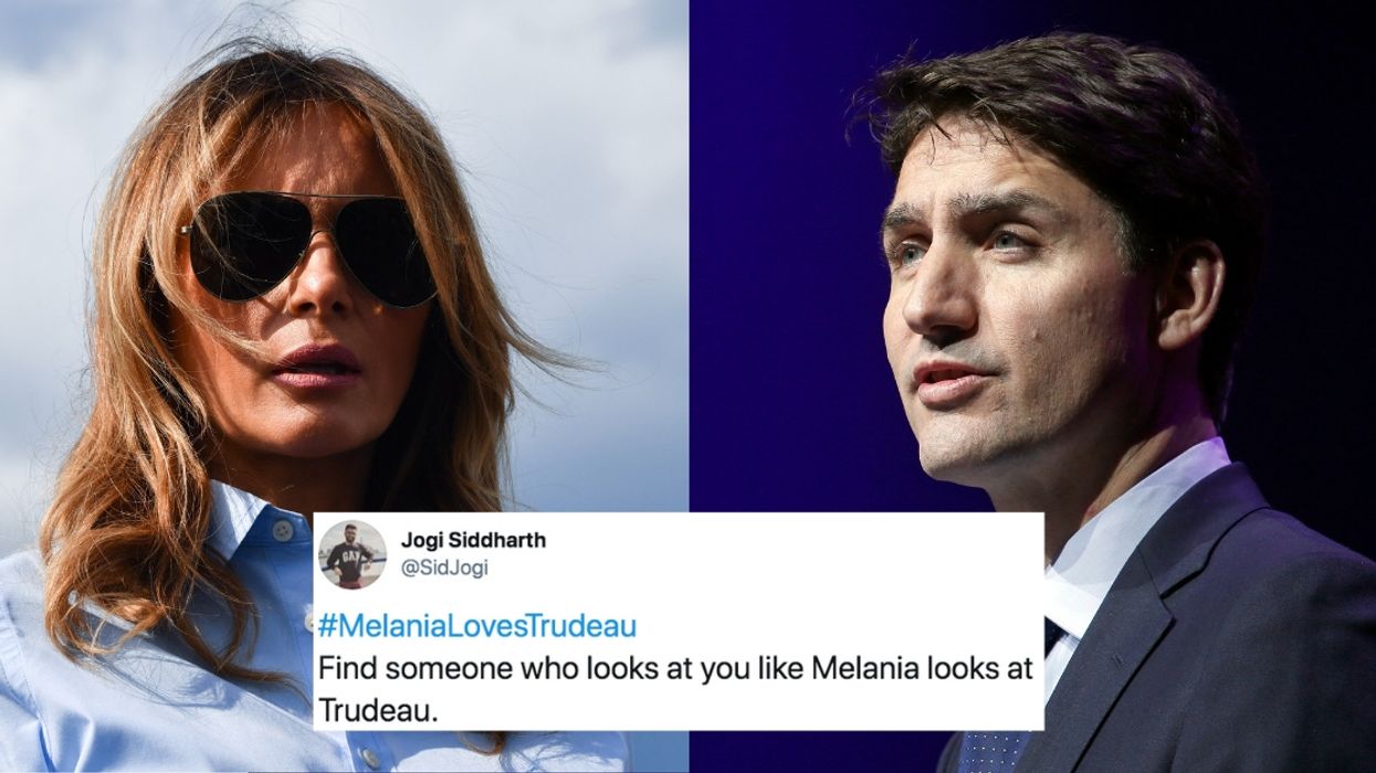 'Melania Loves Trudeau' Is Trending Thanks To Photo Of The First Lady Appearing To Lust After The Canadian Prime Minister