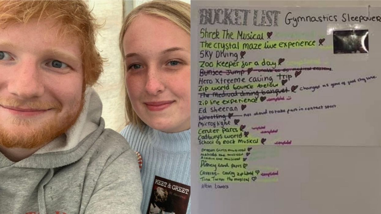 Ed Sheeran Helps Fan With Inoperable Brain Tumor Check His Name Off Her Bucket List