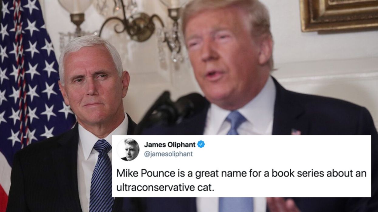 Trump Called Mike Pence 'Mike Pounce' During Bizarre GOP Retreat Speech, And That's Exactly What Twitter Did
