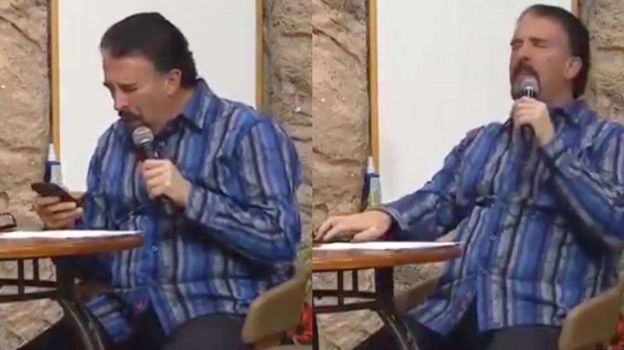 Video Of Preacher Casually Checking His Phone While Speaking In Tongues Has People LOLing Hard