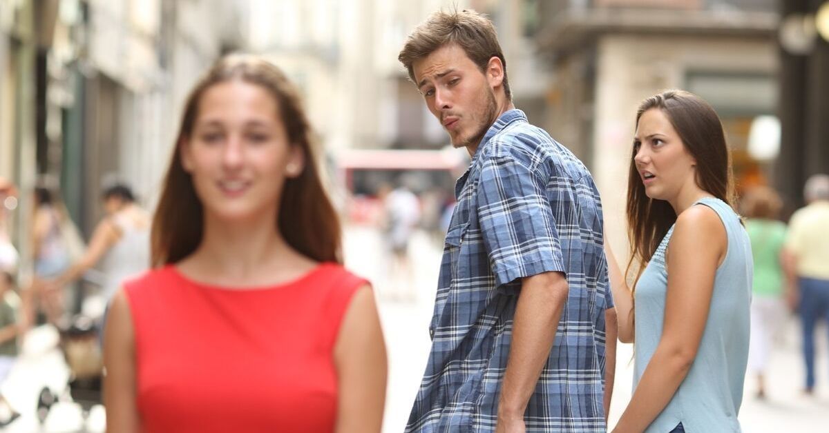 Someone Discovered A Lesbian Plot Twist In The Distracted Boyfriend Meme Saga That Nobody Saw Coming