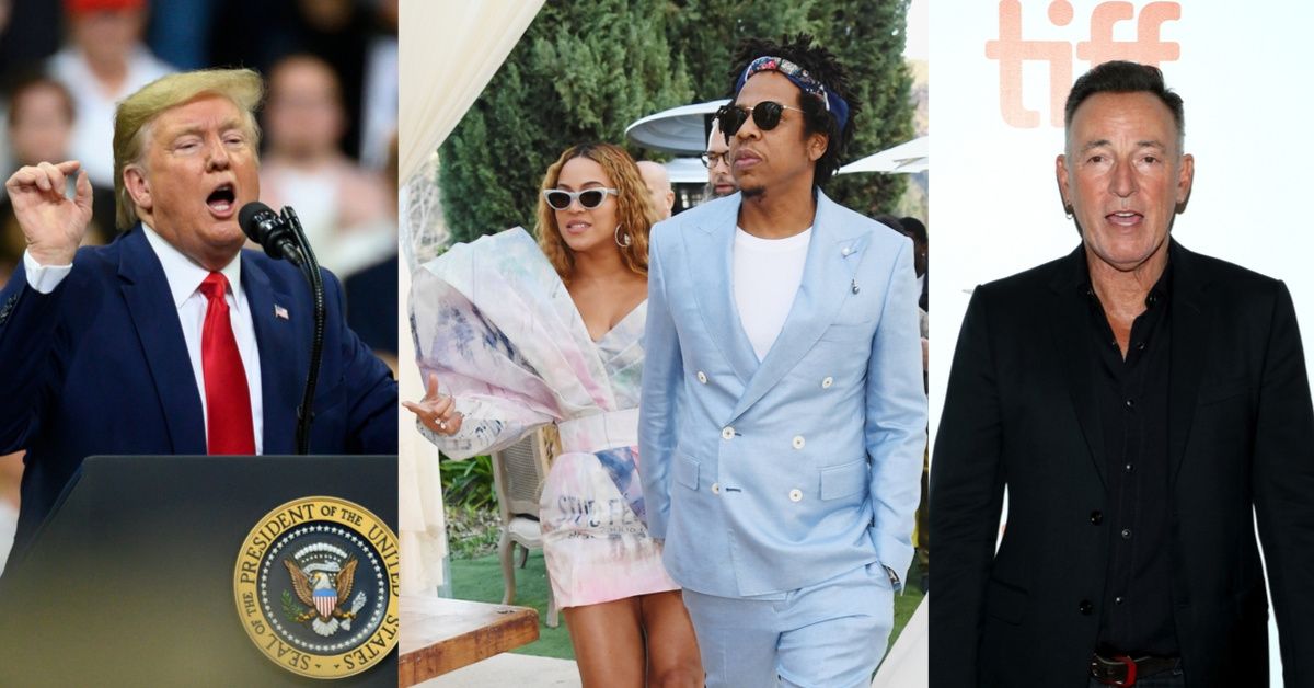 Trump Made Digs At Beyoncé, Jay-Z, And Bruce Springsteen During His Latest Rally, And Fans Are Pissed