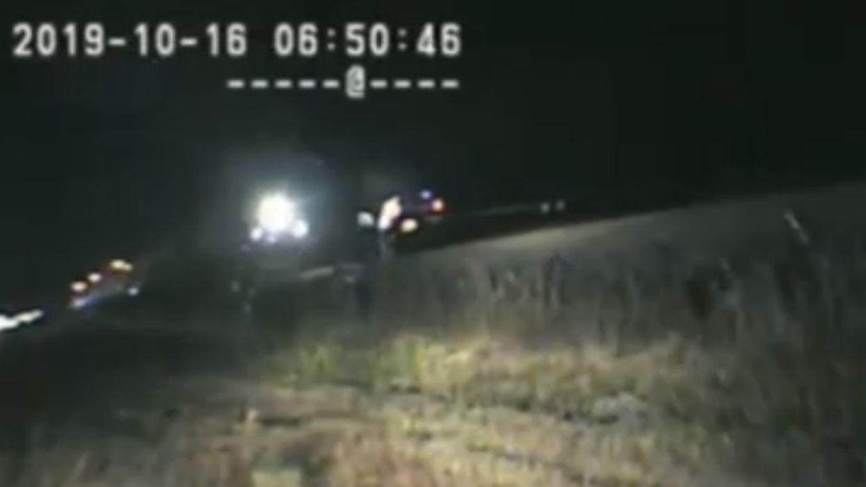 Dashcam Catches Utah State Trooper Pulling Man From Car A Split-Second Before It's Hit By A Train