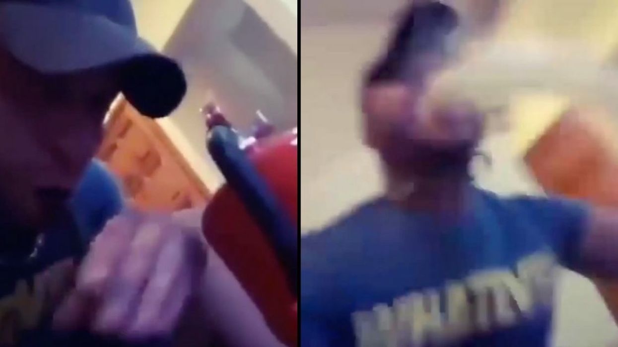 Guy Films Himself Attempting 'Fire Extinguisher Challenge' And Immediately Regrets It