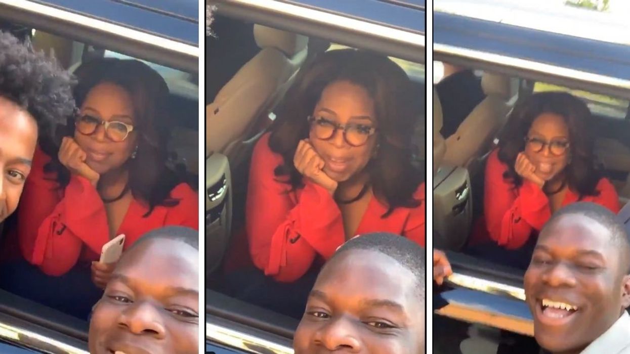 Oprah Surprises Guy With New Phone After His Selfie Video With Her On His Cracked-Screen Phone Goes Viral