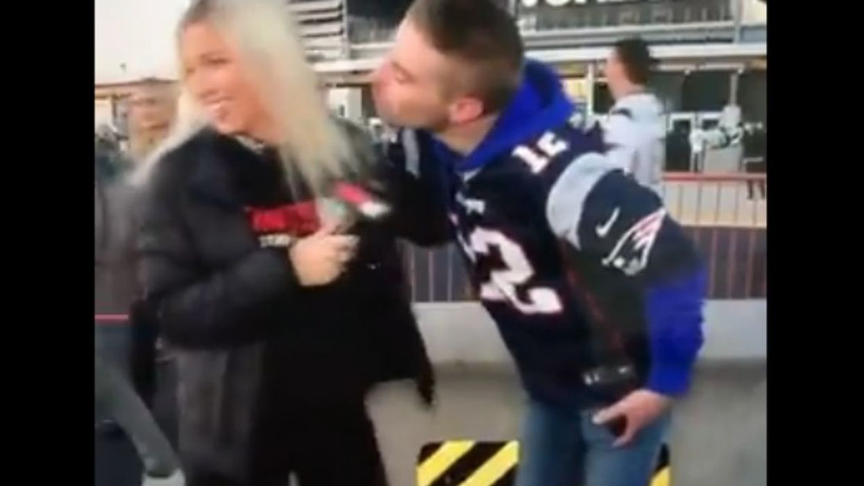 Reporter Puts Patriots Fan On Blast After He Tried To Kiss Her On Camera