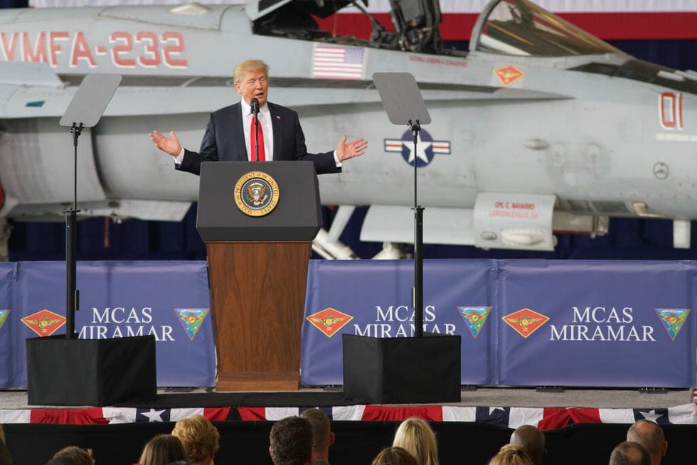 Donald Trump Misspelled 'Marine Corps' in a Tweet, and Veterans Are Not Holding Back