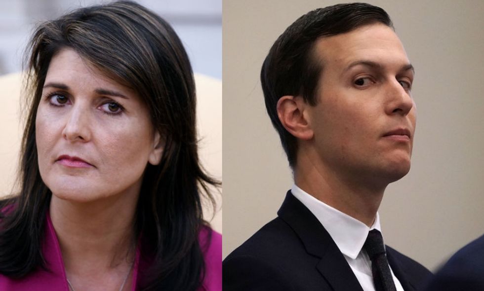 Nikki Haley Called Jared Kushner a 'Hidden Genius' and Twitter Can't Stop Mocking Him