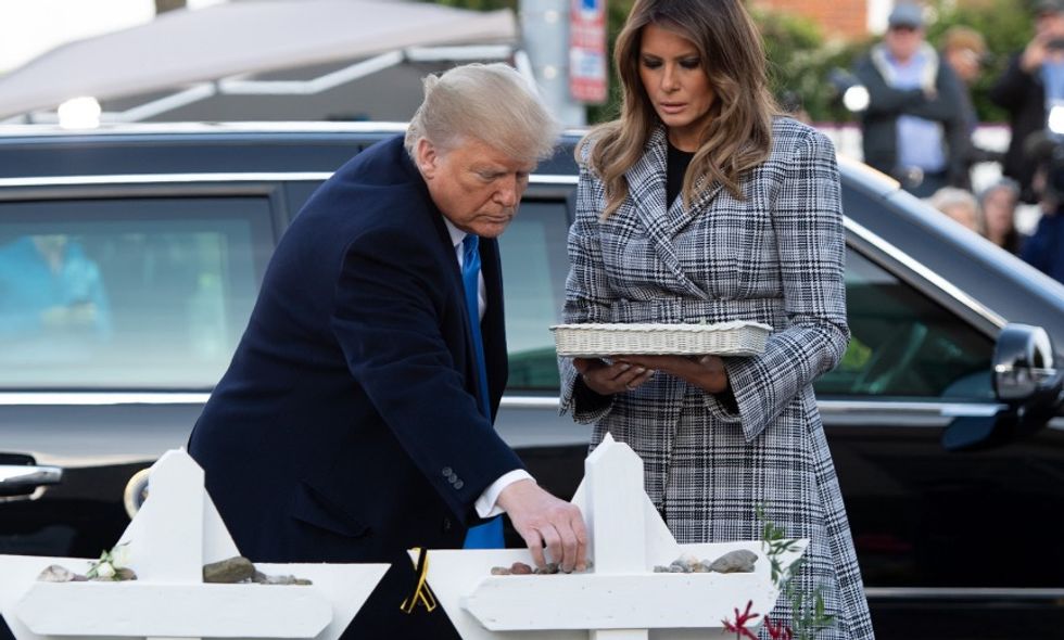 Donald Trump Is Getting Slammed for Using His Visit to Pittsburgh After the Synagogue Shooting as Another Chance to Go After the Media