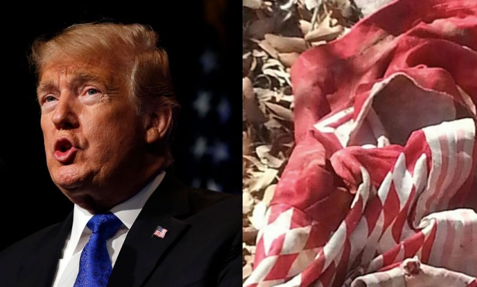 Trump Rug Donald Trump Just Tweeted a Rancher's Claim That They've Found Muslim ...