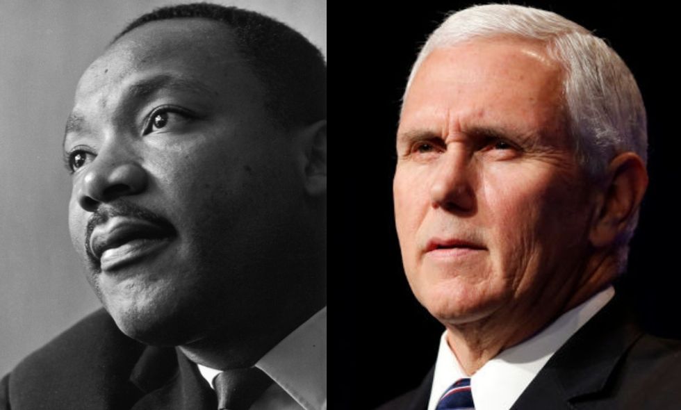 Mike Pence Tried to Compare Donald Trump's Fight for a Border Wall With Martin Luther King, Jr., and King's Son Had the Perfect Response