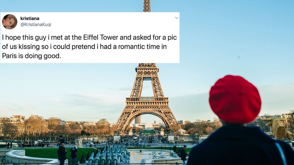 Woman Goes Viral After Kissing Stranger For 'Romantic Picture' In Front Of Eiffel Tower