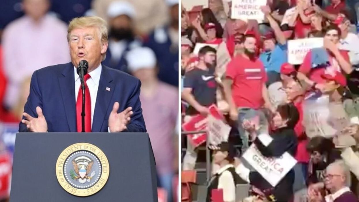 Supporters Were Filmed Leaving Trump's Louisiana Rally In Droves During His Speech