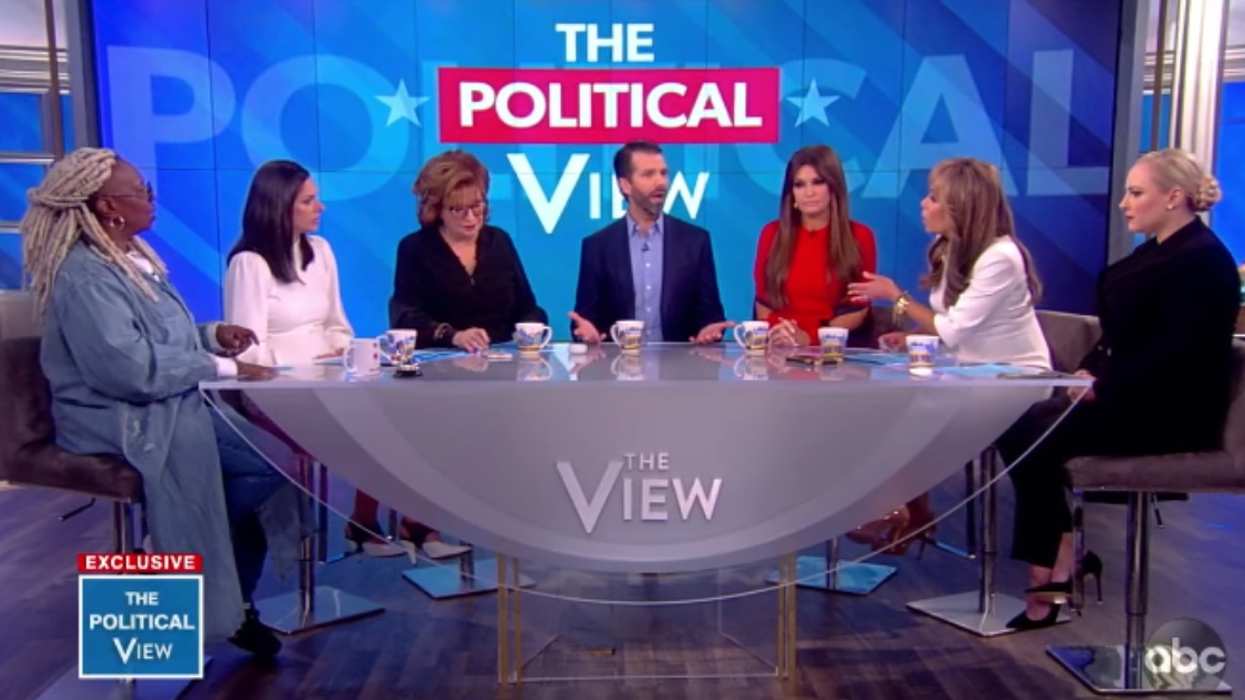 The Audience Booed Don Jr.'s Appearance On 'The View' So Much That Whoopi Had To Tell Them To Shut Up