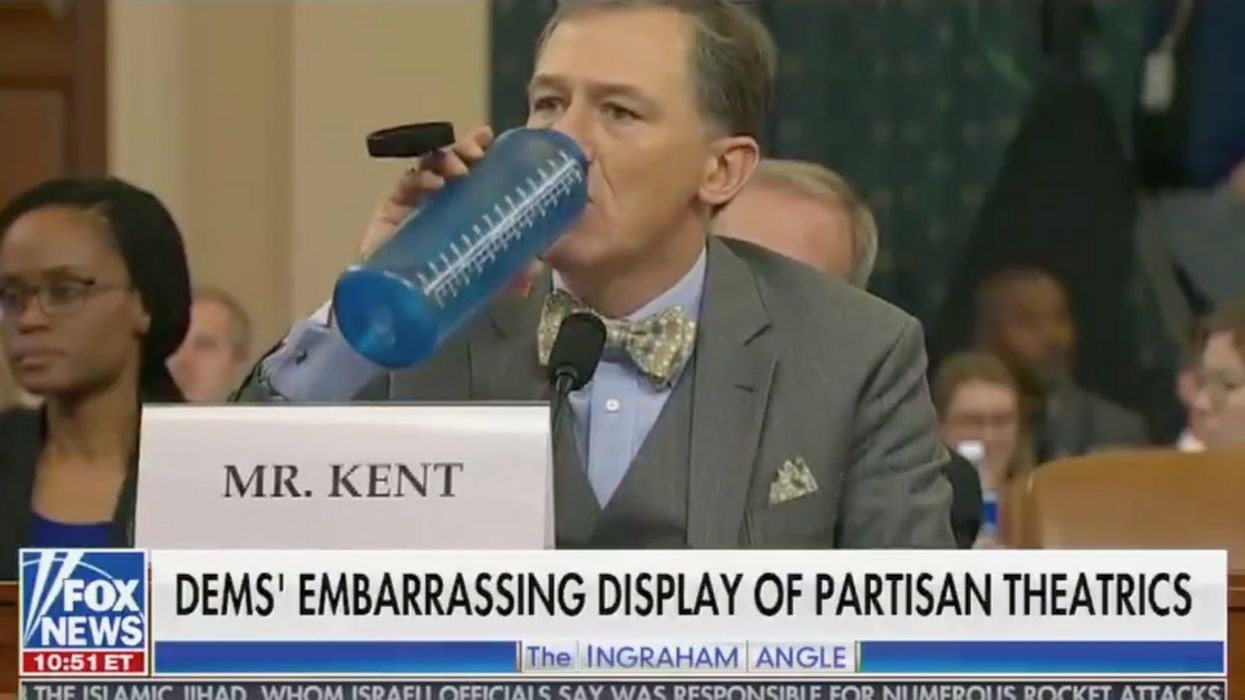 Fox News Really Didn't Like How Much Water Impeachment Witness Drank While Testifying