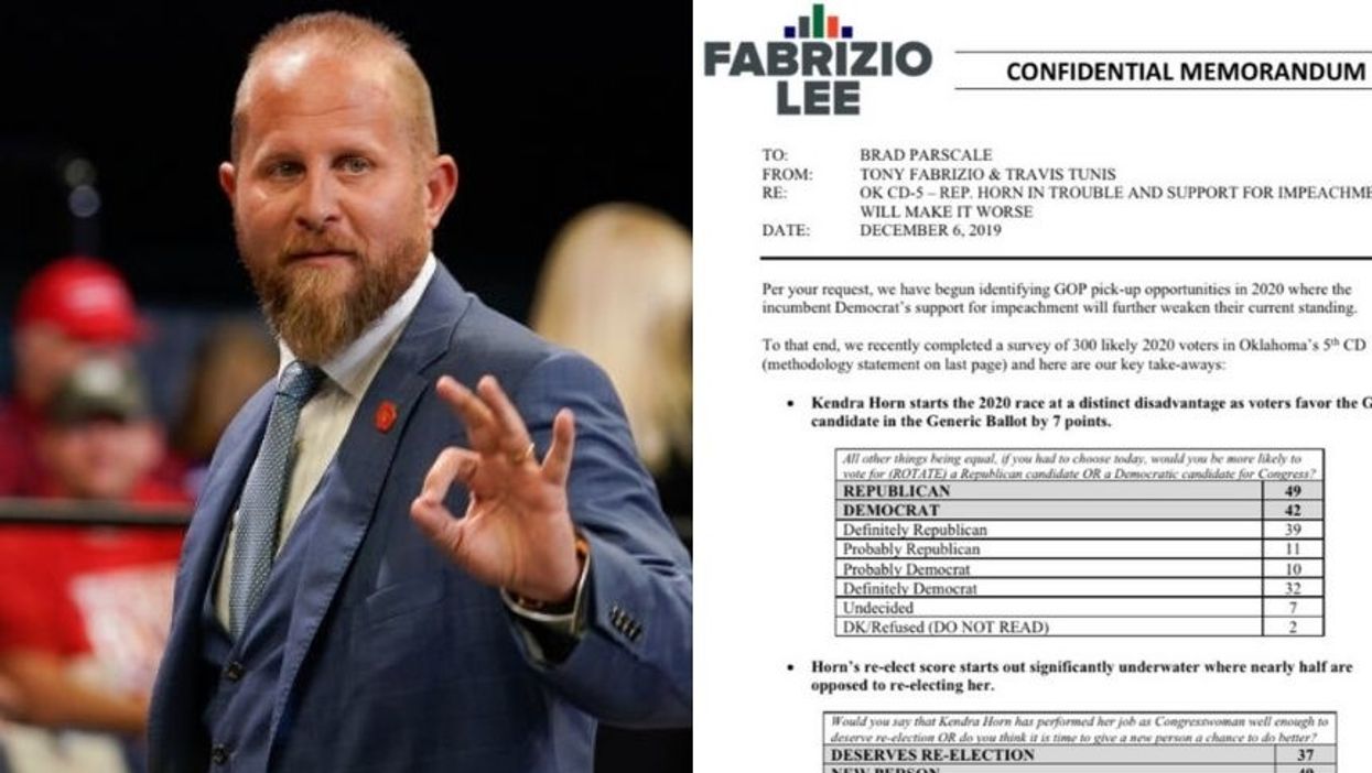 Trump's Campaign Manager Touted a Poll Showing 45% for Impeachment in Oklahoma and It Backfired Spectacularly