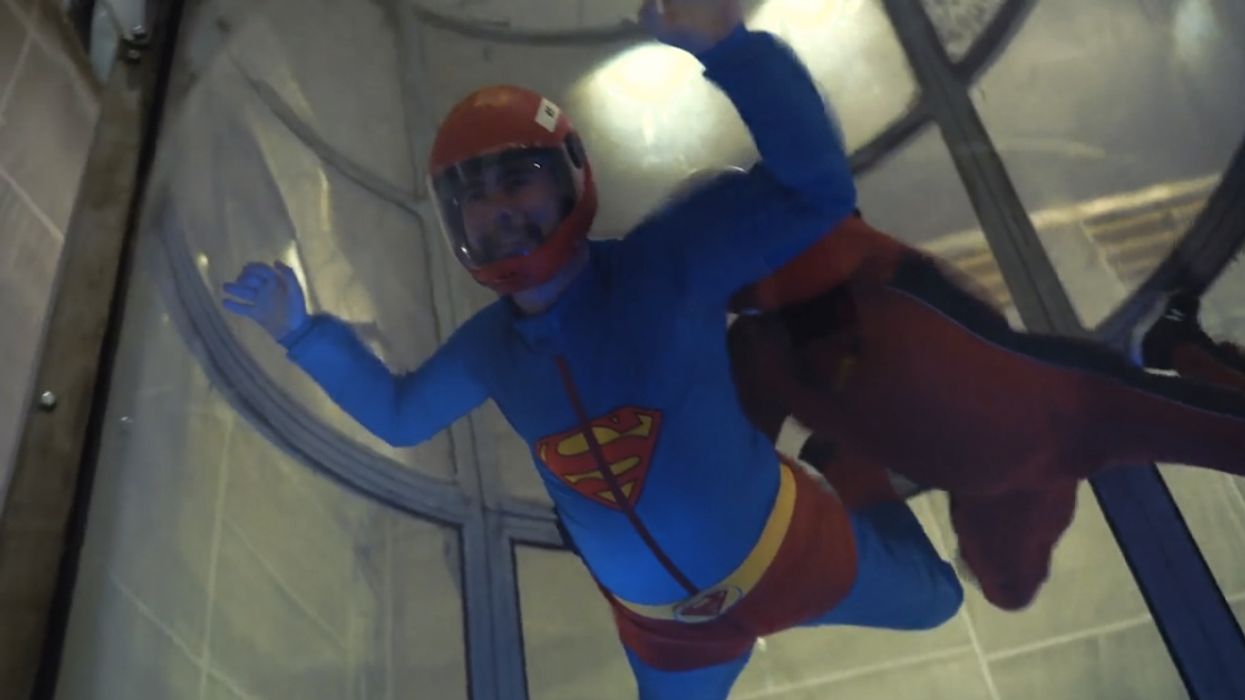 Wheelchair User Marvels At How 'Free' He Felt After Indoor Skydiving