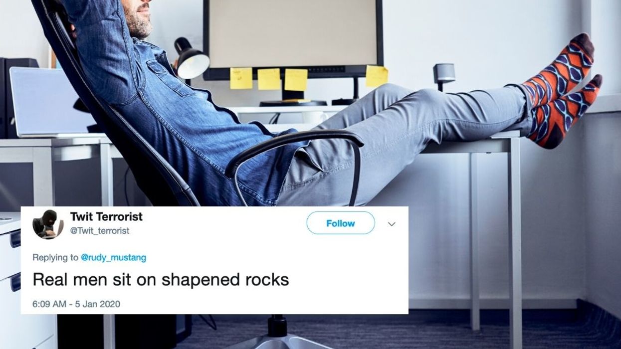 Fragile Straight Man Gets Dragged After Implying That Sitting In A Comfortable Chair Is Gay