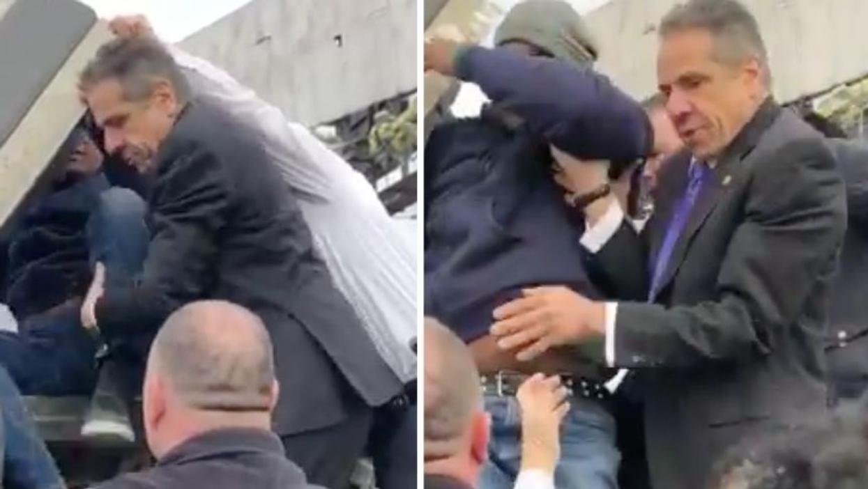 New York Gov. Andrew Cuomo Helps Pull Motorist From Overturned Vehicle Following Crash