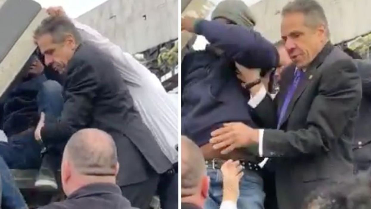 New York Gov. Andrew Cuomo Helps Pull Motorist From Overturned Vehicle Following Crash