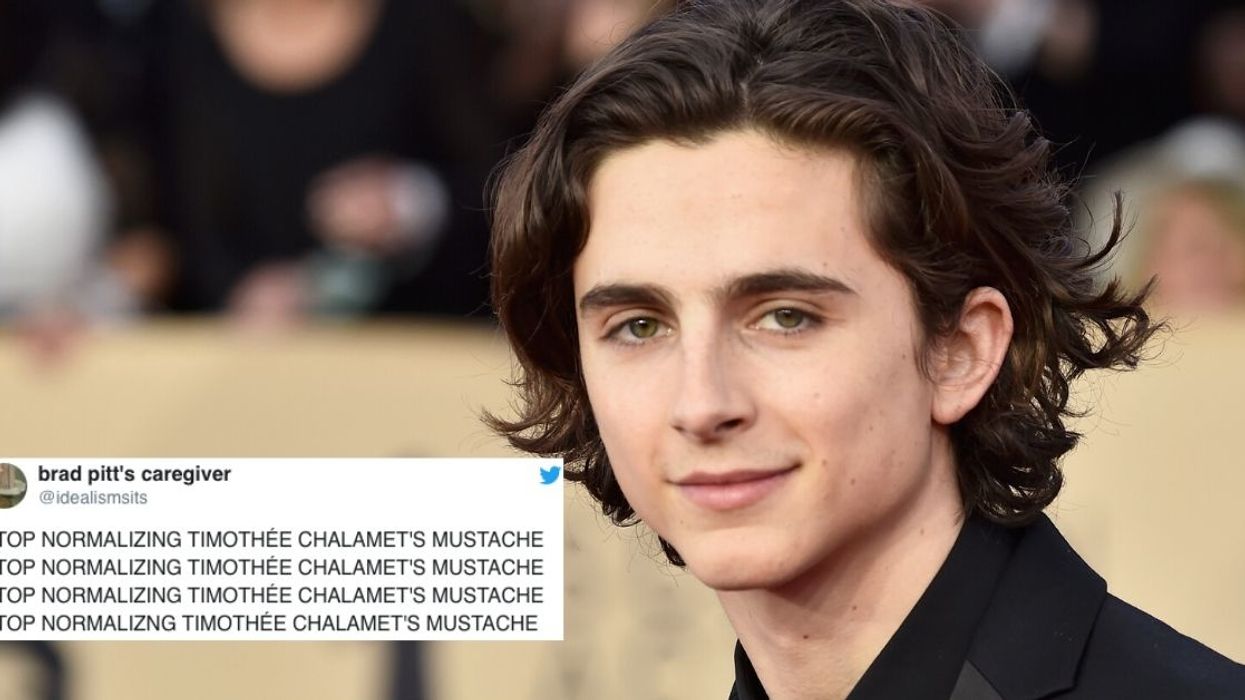 Timothée Chalamet Is Now Sporting The Tiniest Of Mustaches, And Fans Have Strong Opinions About It