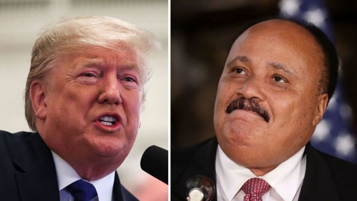 Trump Tried to Make MLK Day All About His Own Economic Record and Martin Luther King Jr's Son Just Called Him Out