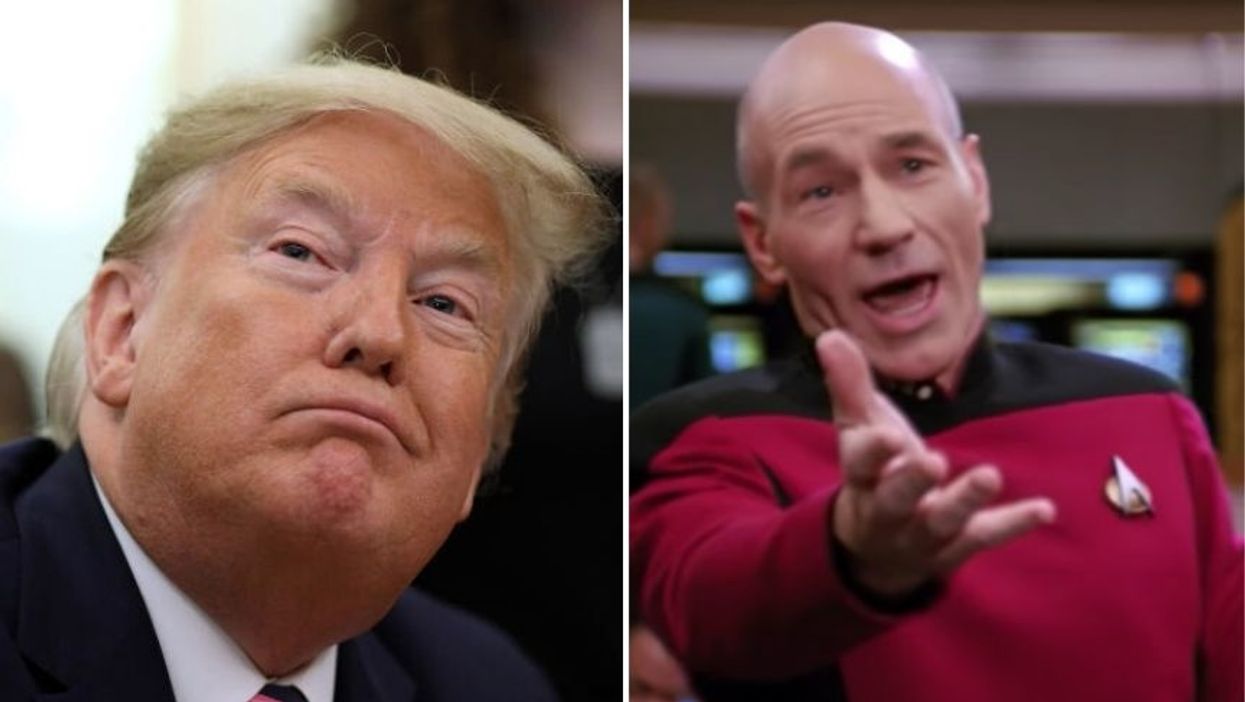 Trump Tweeted the New 'Space Force' Logo and People Can't Believe How Much It Looks Like 'Star Trek's' Starfleet Logo