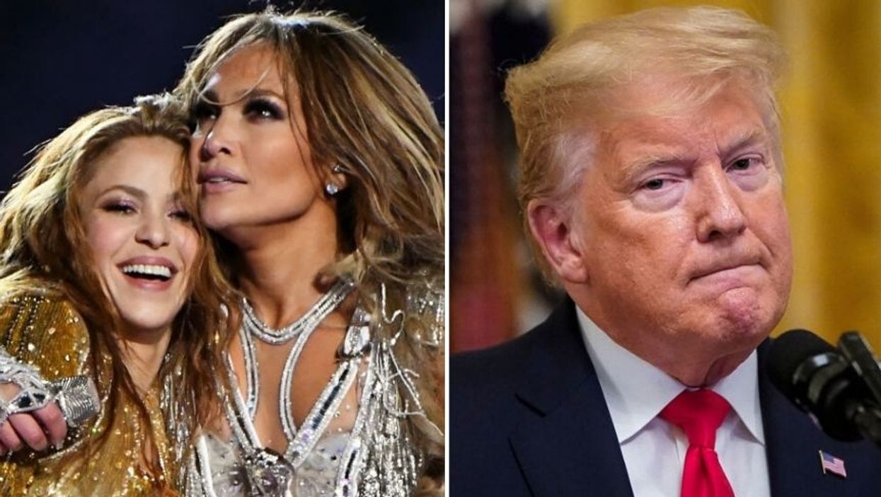 People Are Applauding JLo and Shakira for Their Subtle Anti-Trump Political Statements in the Super Bowl Half Time Show