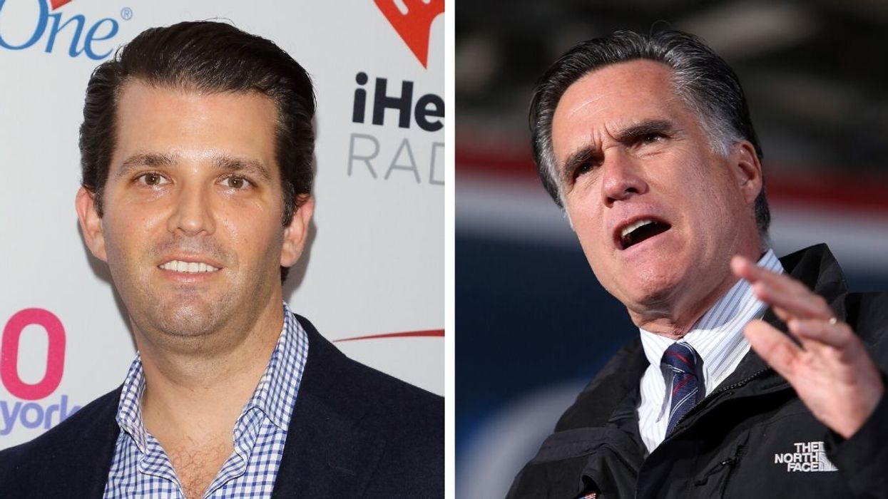Donald Trump Jr. Is Getting Slammed For Posting A Meme Calling Mitt Romney A 'P*ssy'