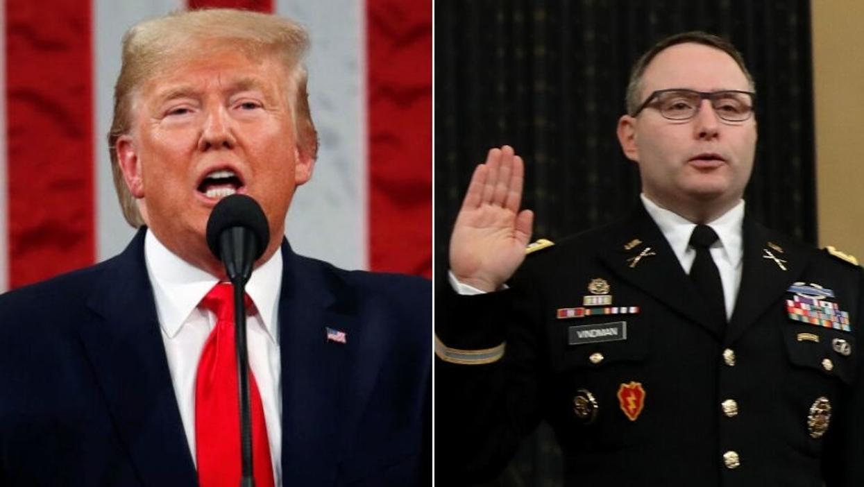 Donald Trump Is Getting Called Out for Accidentally Admitting the Real Reason He Fired Lt. Col. Vindman