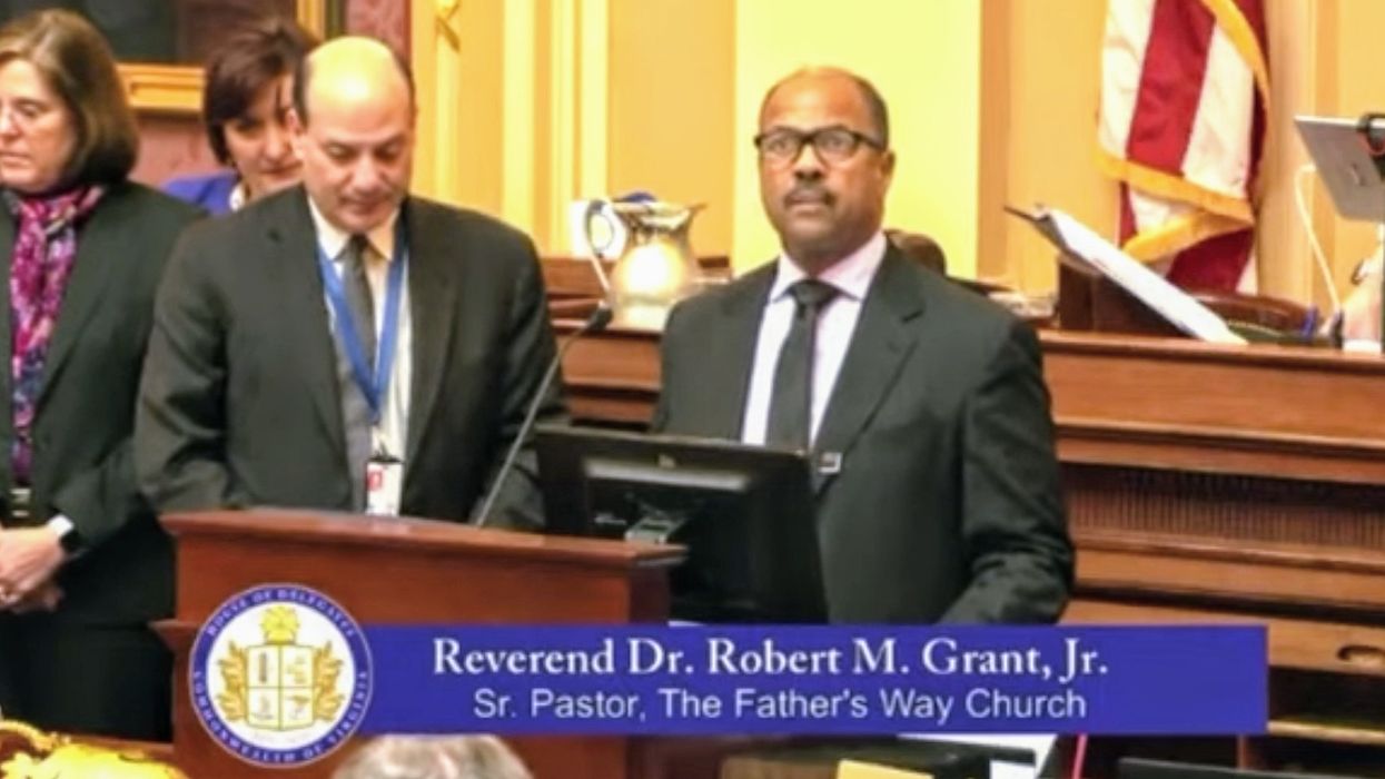 Virginia Democrats Walk Out After Homophobic Pastor Says Same Sex Marriage Provokes God's Wrath in Opening Prayer