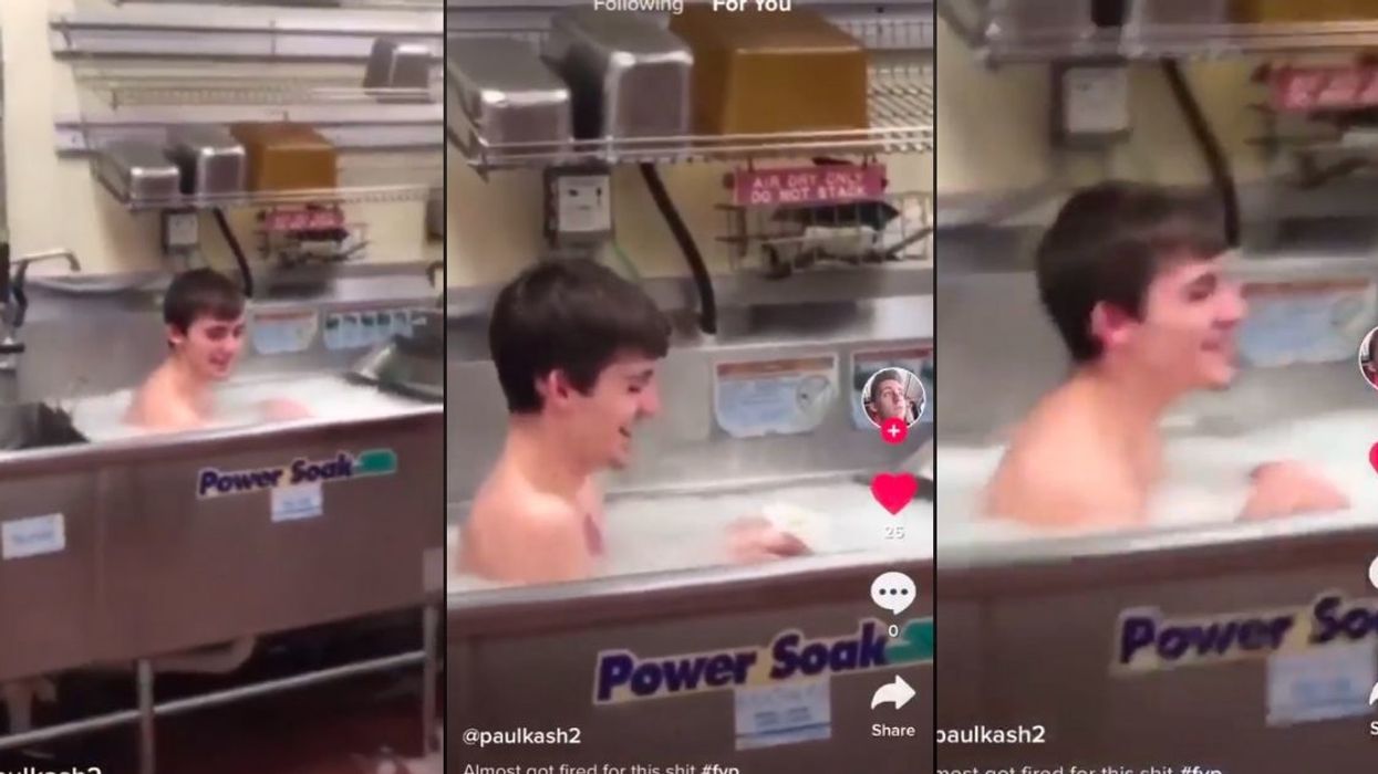 Michigan Wendy's Employee Fired After Being Filmed Taking A Bath In Restaurant's Industrial Sink