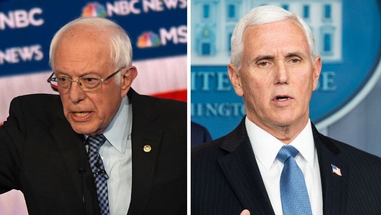 Bernie Sanders Perfectly Shames Donald Trump's Decision to Put Mike Pence in Charge of Coronavirus Response