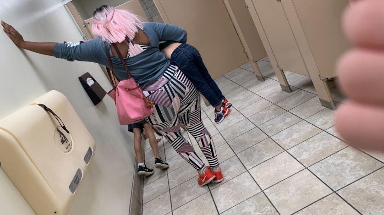 Mom Goes Viral After Punishing Her Son For Acting Out By Making Him Do Pushups In Store's Bathroom