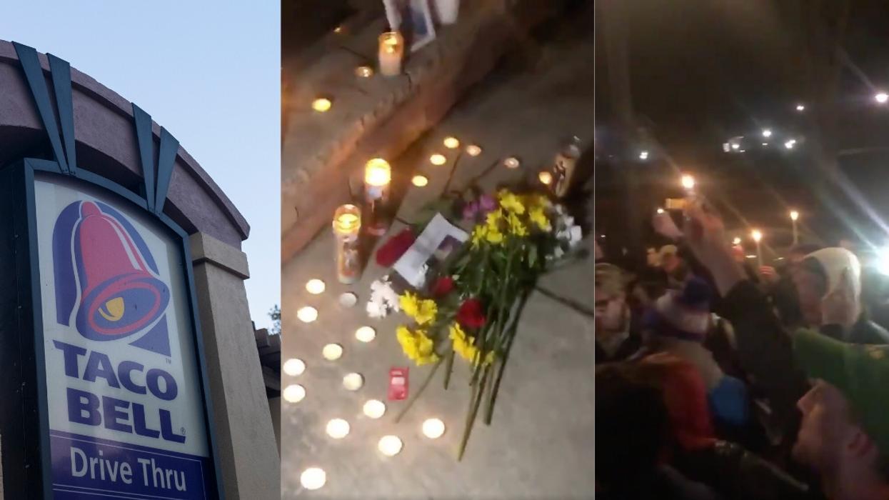 A Massive Crowd Of Penn State Students Held A Candlelight Vigil For A Taco Bell After It Closed, Because Why Not