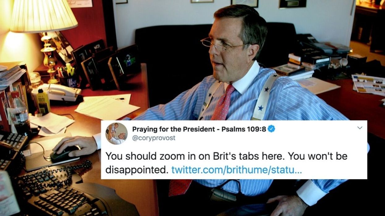 Fox News Analyst Brit Hume Got A Hilarious Lesson On Why You Should Close Your Tabs When Taking A Screenshot Of Your Internet Browser